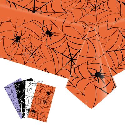 Halloween PEVA Disposable Rectangular Tablecloth for Parties and Desserts