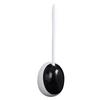 Toilet Brush Holder Set Wall Mounted Bathroom Cleaning Bowl Brush Kit for Home Hotel Black
