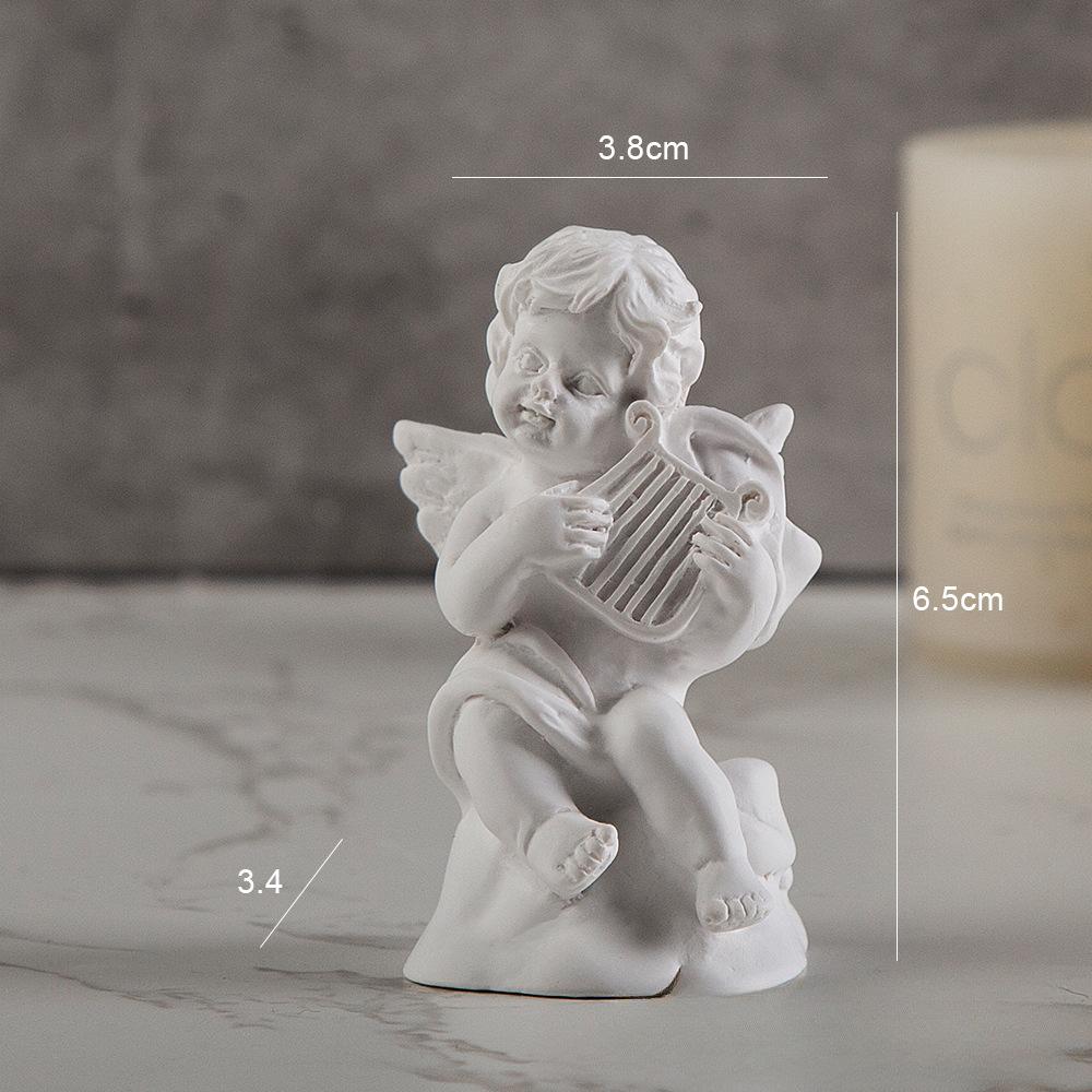 

4 шт. Маленький ангел смола имитация гипса ангел европейская атмосфера украшение реквизит для съемки дом креативная скульптура ремесла