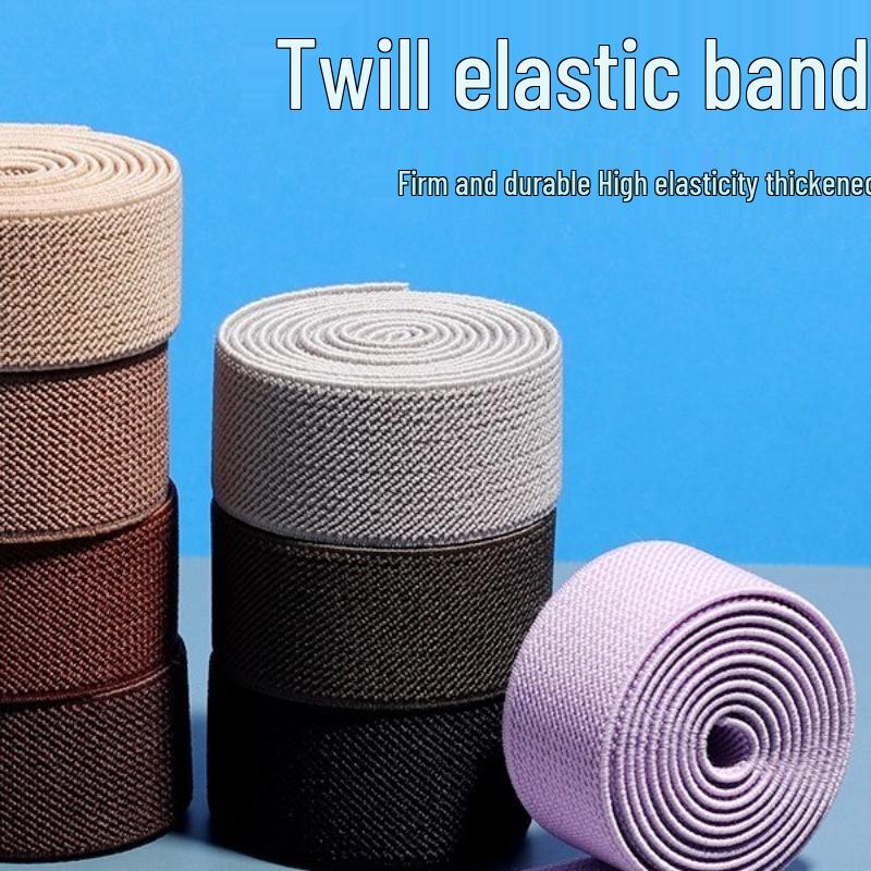 2,5 cm dicker doppelter Köper, doppelseitiger elastischer Bund & Autozierleisten-Einfassung für Bekleidungszubehör