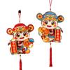 1 Pair 3D Fu Character Door Pendant Traditional 2025 New Year Sticker  Home Living Room Decor