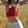 PU Leather Chest Harness with Eye Catching Chain Gothic Body Bra Harness for Parties and Unique Fashion Statements