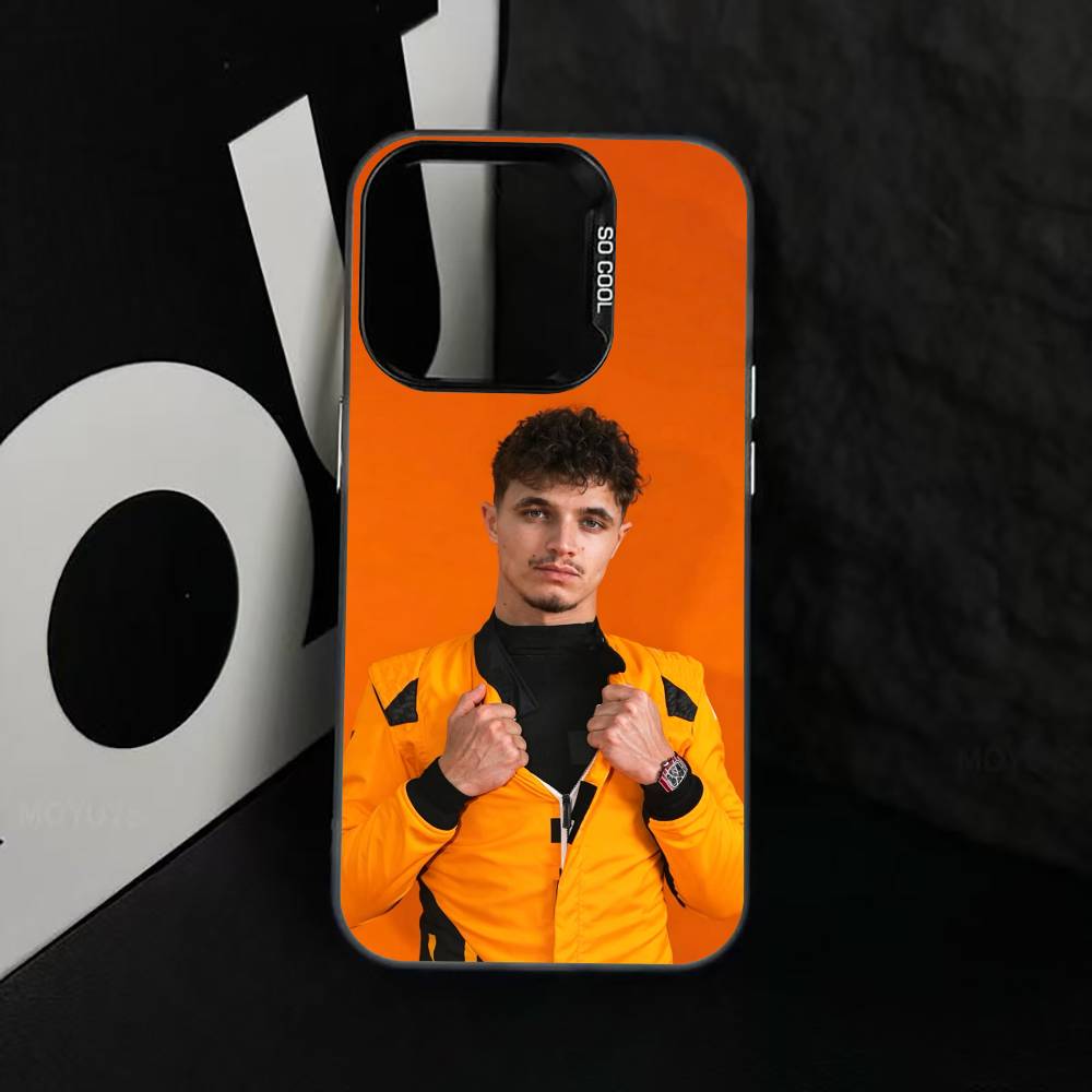 Racing Driver L-Lando N-Norris Phone Case For iPhone 17,16,15,14,13,12,11 Plus,Pro Max,XS,Colorful Silver Phone case Funda Cover