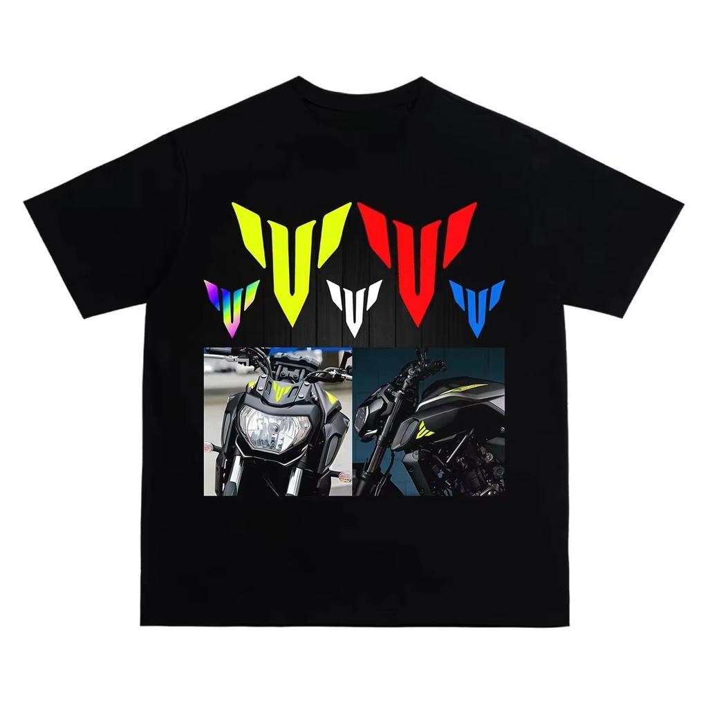 YAMAHA MT Back Printed T-shirt 2025 Summer New Men's and Women's MOTO Motorcycle Modified Loose Casual Short Sleeved Top