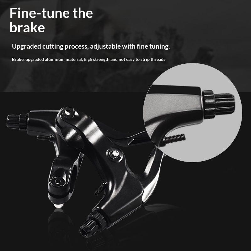 1Pairs Aluminum Alloy Bicycle Brake Handle Fit 22.2Mm Handlebars Ultralight Cycling Brake Levers V-Brake Universal