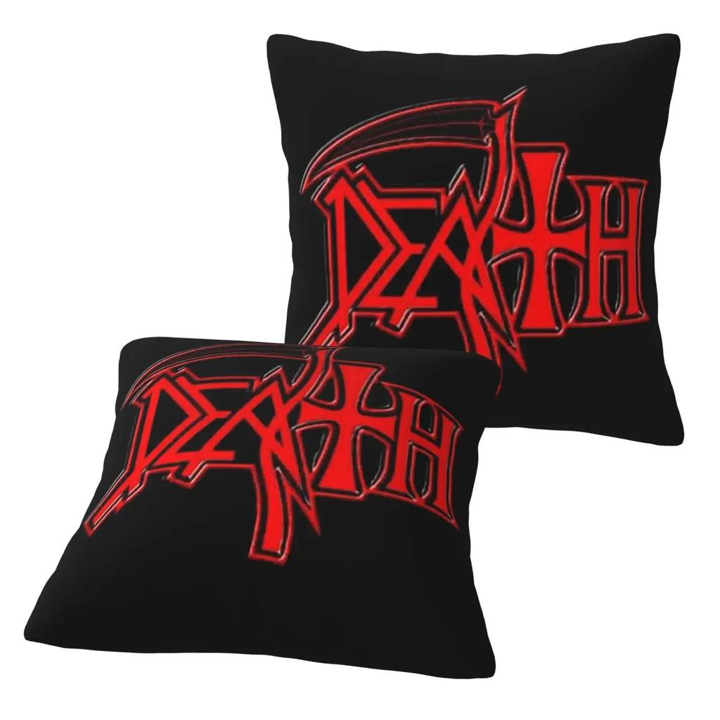 Death Metal Band 2 Pcs Square Pillowcase Pillow Cover Cushion Decor Comfort Throw Pillow For Home Sofa
