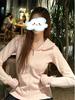 Women's Pink Slim-Fit Hooded Cardigan - Dopamine Korean Style Autumn Fashion 2025.