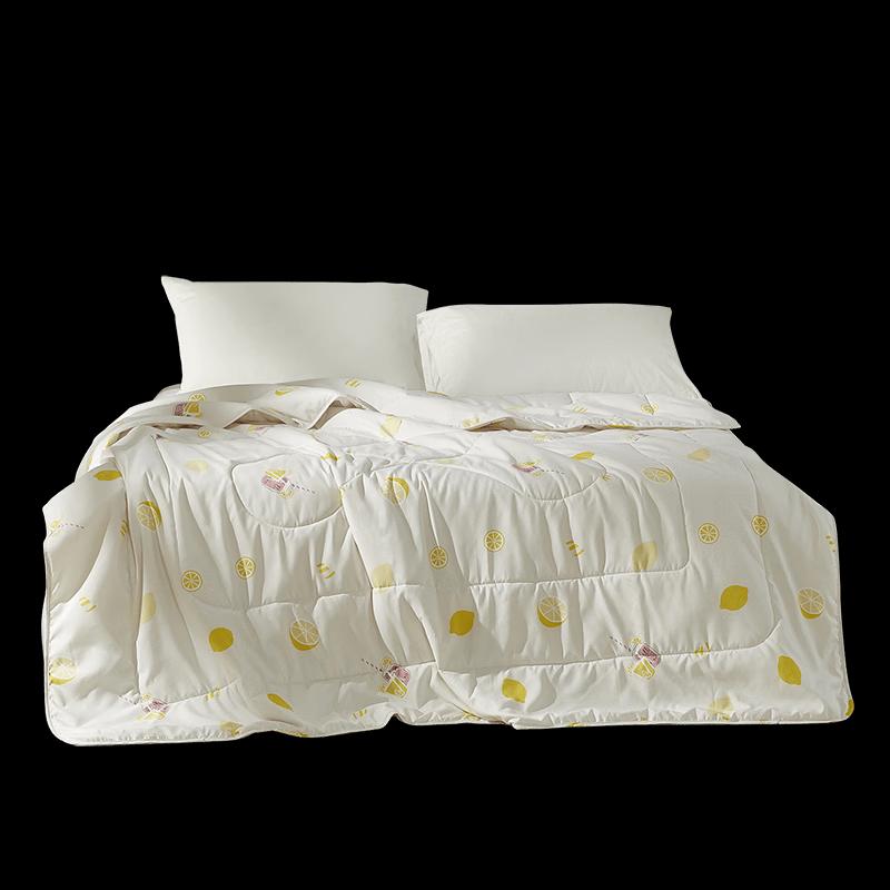 LUOLAI Pomelo Light Sleep Mulberry Silk Antibacterial Summer Quilt 2-Pack