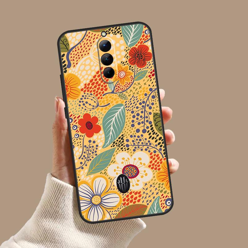 Floral Charm Secret Garden Case For ZTE Nubia Red Magic 10 10S 9S 8S 8 9 11 Pro Plus 6 7 6S 7S Pro 5G 6R 10 Air Cover