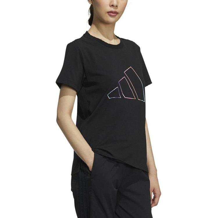 adidas Set In Sleeve T Shirt Women's Black GP0675