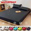 2025 Waterproof Mattress Cover Bed Fitted Sheet Mattress Bedspread Protector Pads Single/Double/King/Queen Full Size Gray/White