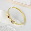 Hip Hop Inlaid Zircon Bracelet Exaggerated Punk Style Leopard Bracelet Bracelet for Women