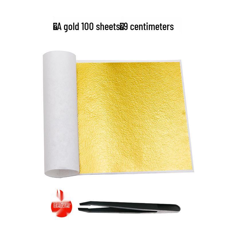 Beginner Gold Leaf DIY Kit: Gilded Foil Tools, Buddha Statue Art, Paper & Glue Set