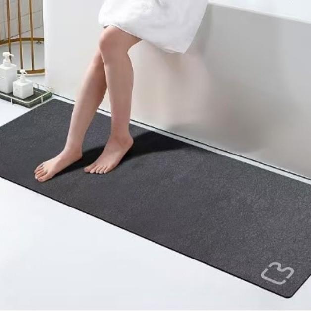 

Simple Solid Color Diatom Mud Kitchen Floor Mat Set - Water Absorbent, Dustproof, Easy-Clean, Dirt-Resistant 40*60cm
