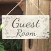 Guest Room - Vintage Style PVC Door Sign/Plaque Bedroom