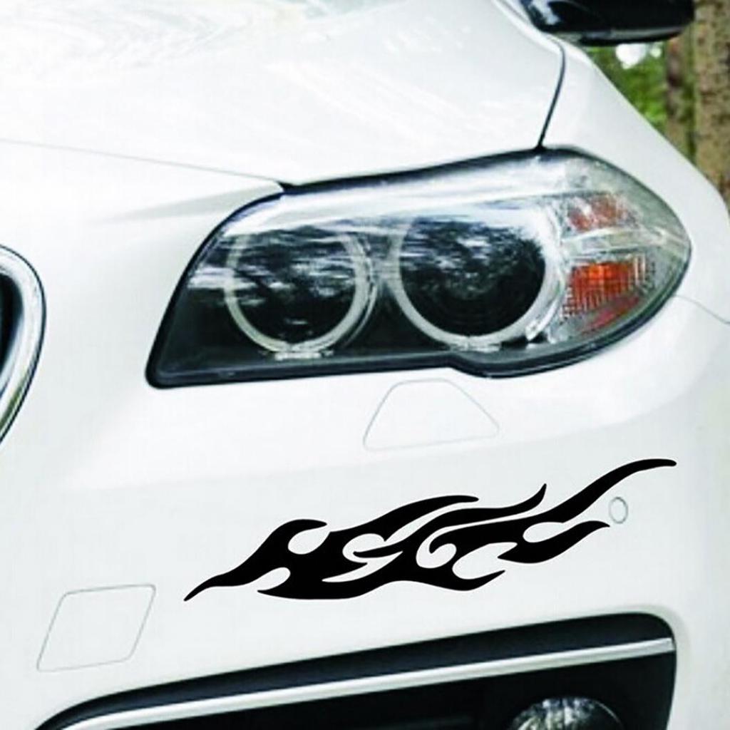 Nou Car Styling Flame Design Motocicletă Decal Bara de protecție Oglindă retrovizoare Autocol de foc Vânzări bune