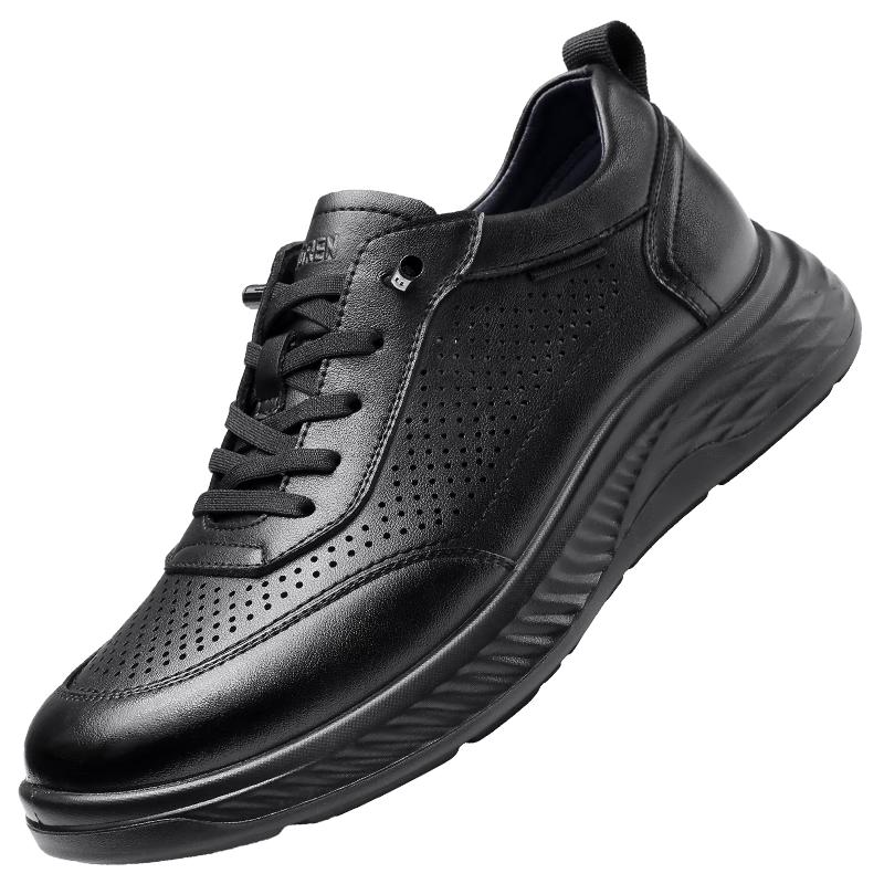 Qiang Ren Men s Breathable Casual Leather Shoes 39