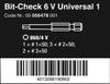 WERA Bit Check V Series Bit Set 6-Piece (056478)