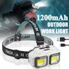 Powerful LED Headlamp 4 Lighting Modes USB Rechargeable Head Flashlight Outdoor Super Bright Camping Fishing Emergency Headlight