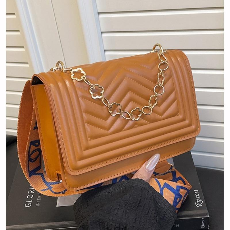 ashion temperament simple small bag women's new fashion women's bag autumn and winter wide shoulder strap trendy shoulder messenger bag