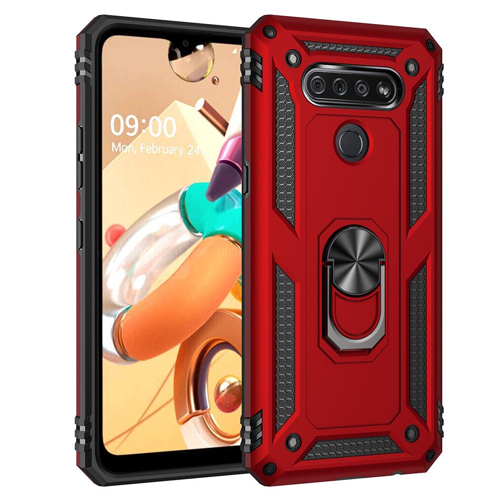 LG Stylo5/K51/K31 Anti-Fall Armor Phone Case with Car Ring Holder