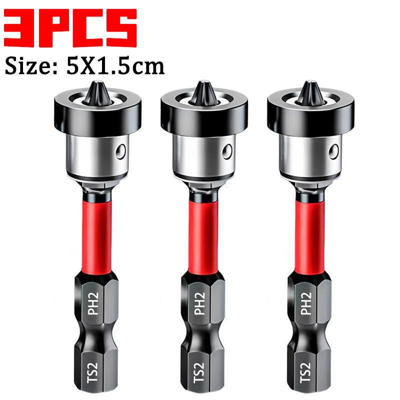 10/1PCS Magnetic Positioning Screwdriver Bits Magnet Collar Hex Shank Drywall Screws Locating Batch Head Power Drilling Tools