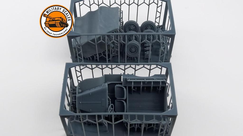 IDAP Technology 1/72 Scale American Dodge WC51 Small Freight Truck 3D Printer Kit PD72044