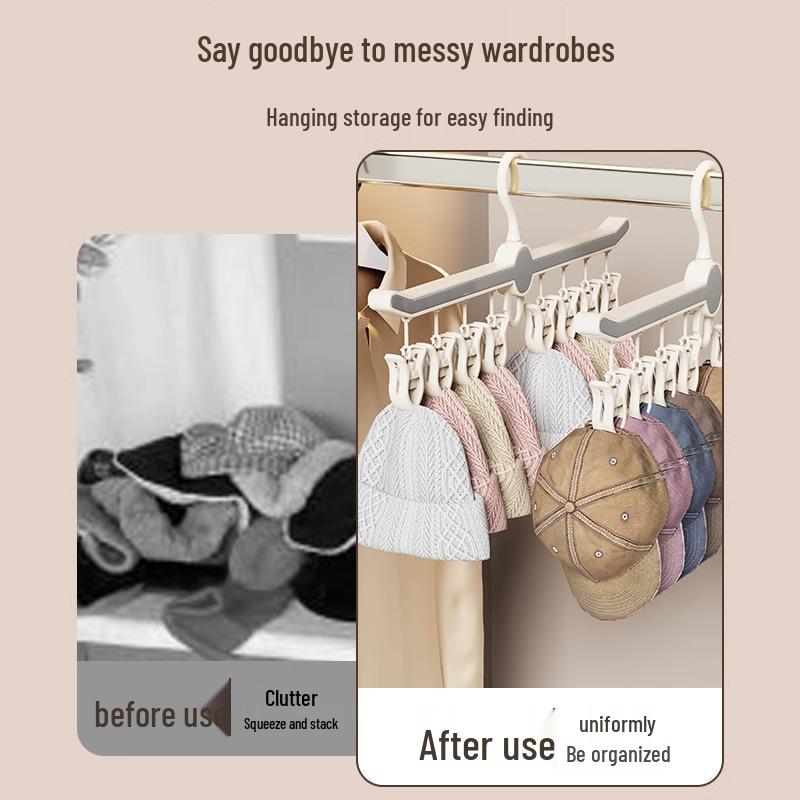 Multi-Clip Socks and Underwear Drying Rack for Balcony or Wardrobe Use
