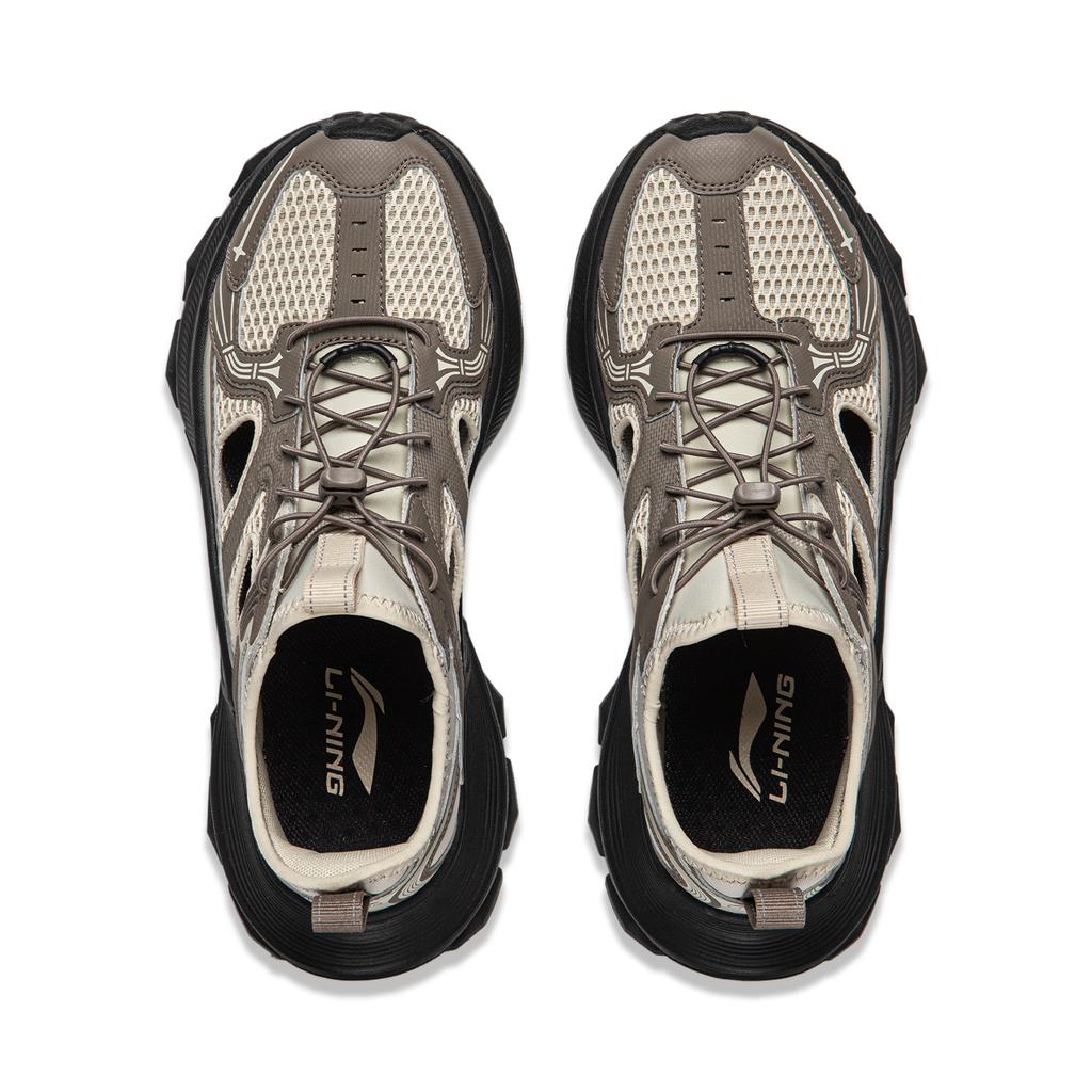 Li Ning Star Halo 2 Slip Resistant, Abrasion Resistant, Lightweight River Trekking Shoes Men's Beige Brown AGUW013-4