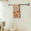 TNUW Vintage Fall Pumpkin Hand Towels, 16x24In, Thanksgiving & Harvest Decor, Botanical Pattern for Farmhouse Kitchen & Bathroom