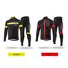 Lixada Men's Winter Thermal Fleece Cycling Clothing Set Long Sleeve