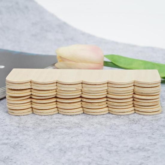 12Pcs 1/12 Doll House Wooden Roof Tiles DIY Miniature Room Painting Accessory