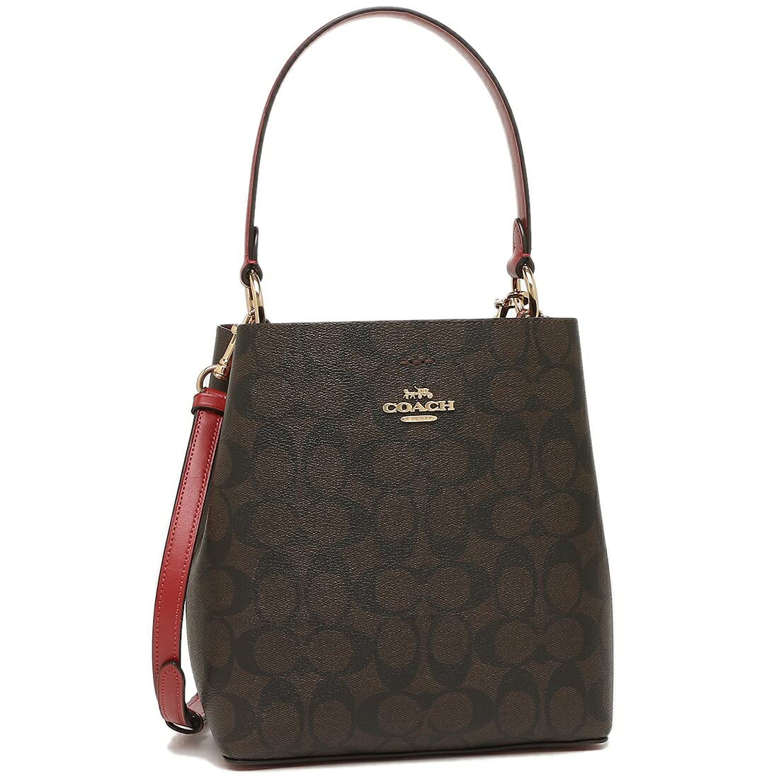 

Outlet Shoulder Bag Signature Brown Red 2312 IMRVQ [Coach] Women s [Item]