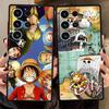 One Piece Captain Luffy Case for Samsung Galaxy S21 S9 S24 FE S20 S10 S23 Ultra S25 Edge S22 Plus Back Phone Cover