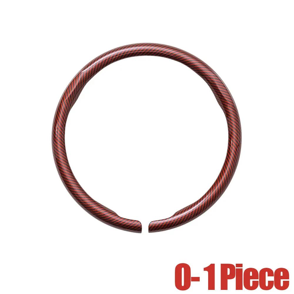 1pc Car Non-slip Protection Steering Cover D-shaped / Round Decoration Steering Wheel Cover Fit for 36-38cm Auto Accessories