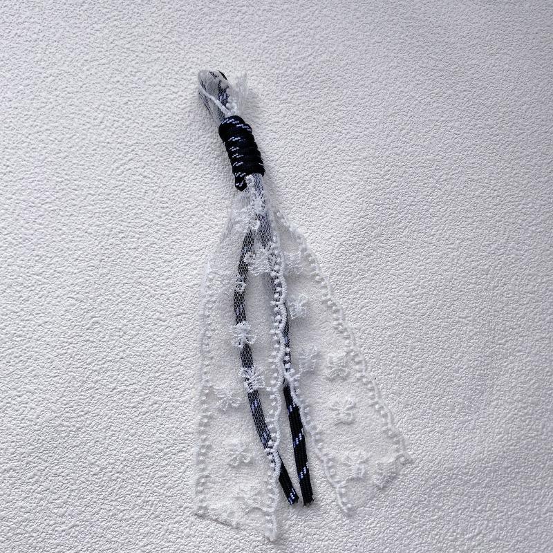 Lace Keychain Braided Rope Charm Pendant Keyring  Simple All-Matching Bag Decoration Jewelry Accessories