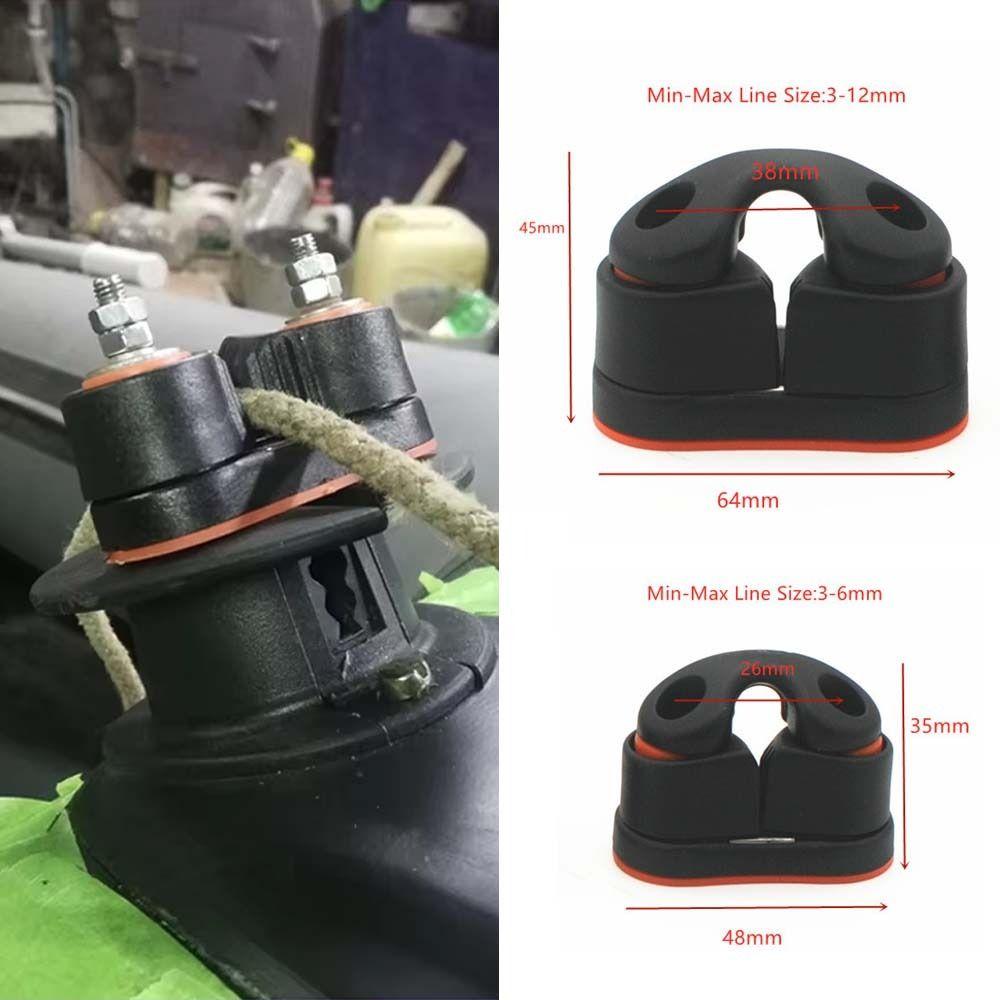 

Ball Bearings Fast Entry Cam Cleat with Leading Rings Boat Cleats Practical Nylon Rope Clamp S