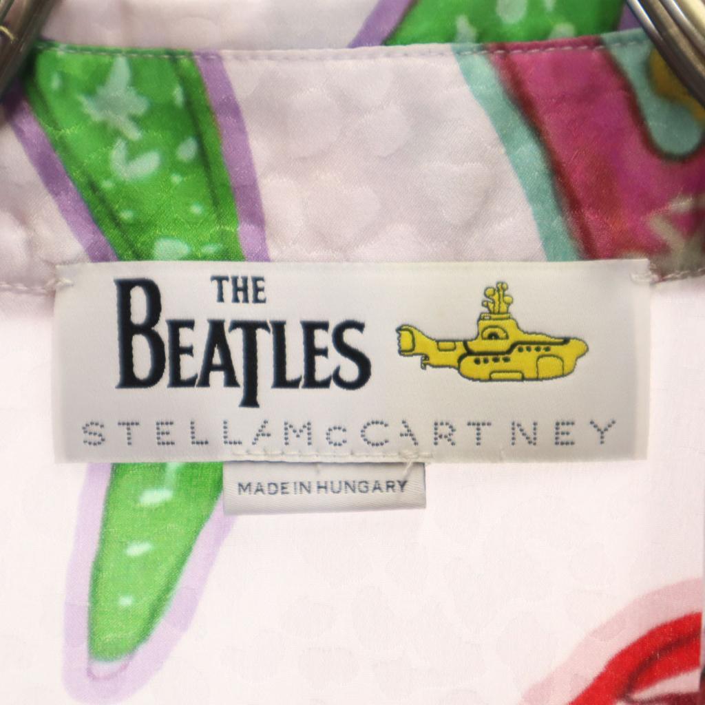 Stella Mccartney THE BEATLES Beatles Collaboration Silk Yellow Submarine Movie Long Sleeve Shirt Women Used