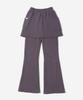 KIJIKO Ke611-Bootcut Skirt Pants Purple