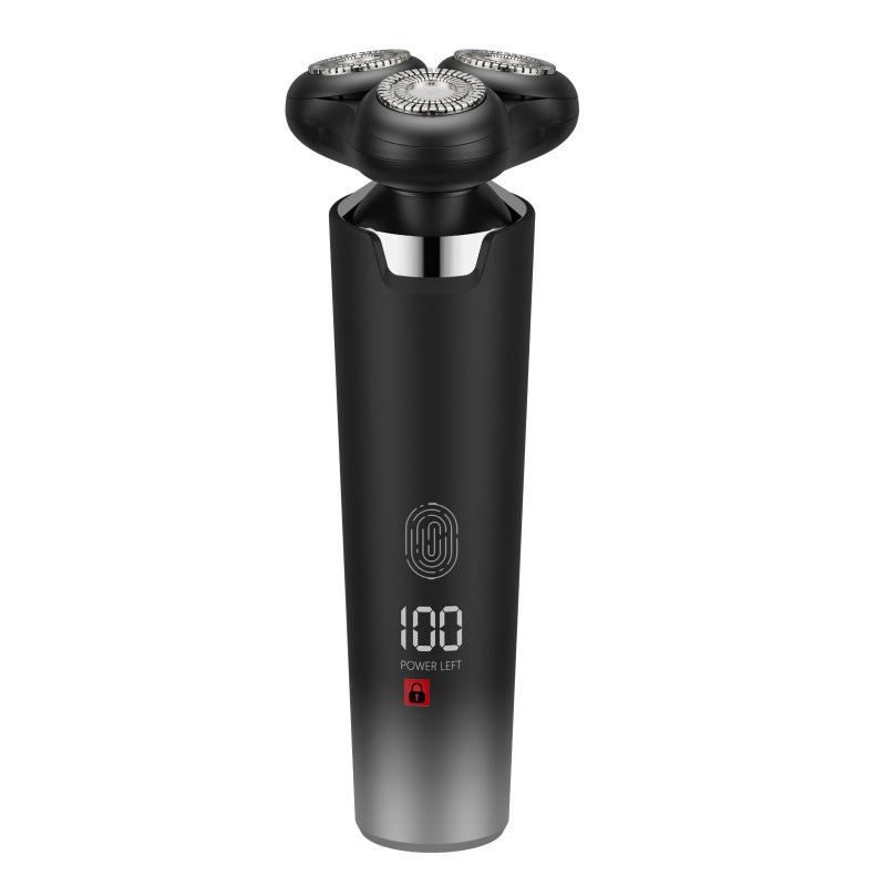 Cross New Men s Rechargeable Electric Shaver: Full Body Washable Rotary Three-Blade Beard Trimmer