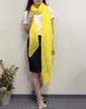 Scarf Silk Large 195 x 135cm Sunflower Plain Rectangular Large Silk UV Protection Chiffon Natural Material Thin Stole Washable Silk UV Protection