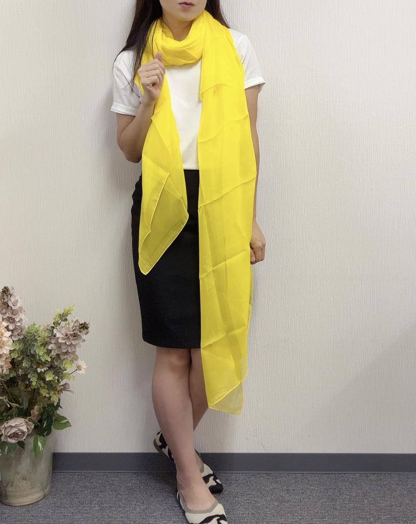 Scarf Silk Large 195 x 135cm Sunflower Plain Rectangular Large Silk UV Protection Chiffon Natural Material Thin Stole Washable Silk UV Protection