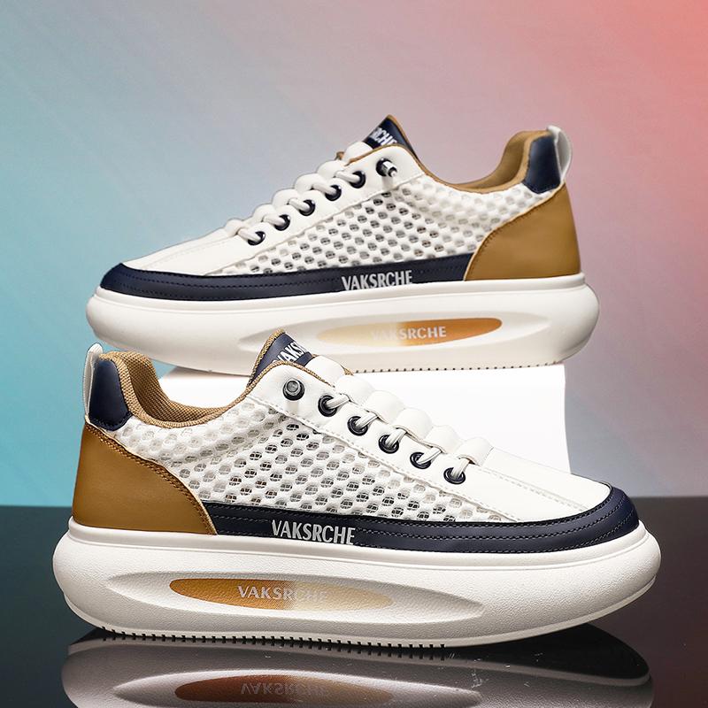 Men's shoes new summer mesh surface breathable sports casual shoes platform board shoes fashion shoes young students
