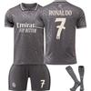 Real Madrid Ronaldo Dětský Fotbalový Dres Sportovní Oblečení Polyester 140-150 cm Šedá