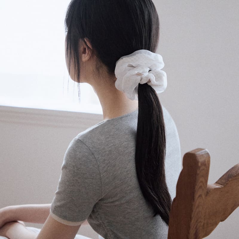 

Резинка для волос GOCORI Bagel - Кремовая резинка-скранчи #ERROR!