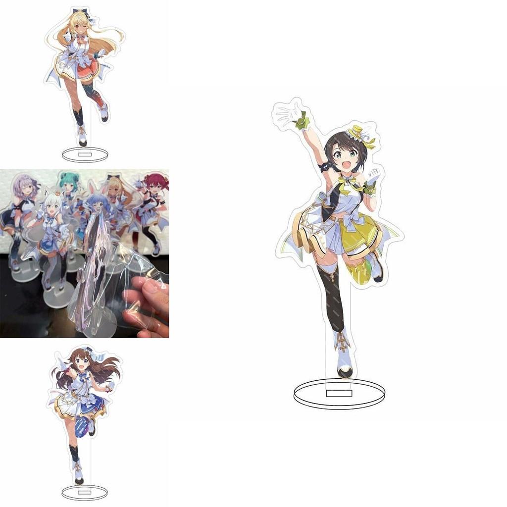 Hololive Vtuber Acrylic Stand Delightful Desktop Decor Showcasing Fubuki Okayu Ayame Subaru Matsuri
