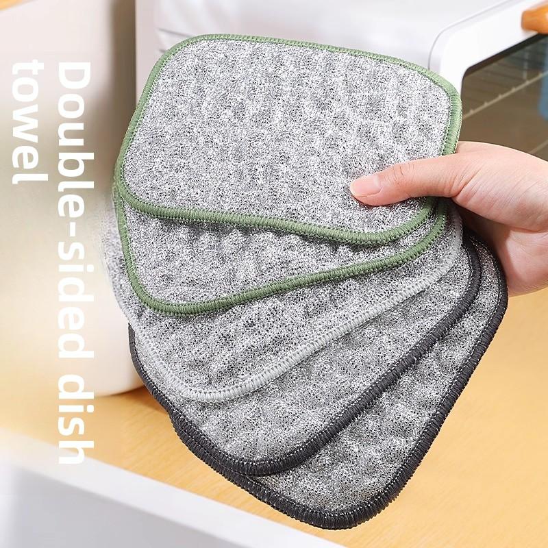 Kitchen-specific Double-layered Thickened Non-grease-absorbing Dishcloth