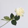 Flor Rosa Artificial Realista Toque Real Buquê de Rosas Falsas de Seda Flor Falsa com Folhas para Centro de Mesa de Casa Casamento Festa
