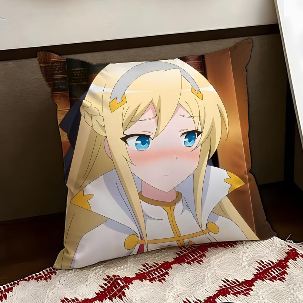 Anime IsekaiSuma Cushion Cover Reversible Soft Durable Pillow Cover Home Car MultiScene Use for Daily Comfort
