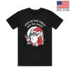 Cool Santa Claus Funny Christmas Graphic Premium T-Shirt for Holiday Reprint--@@